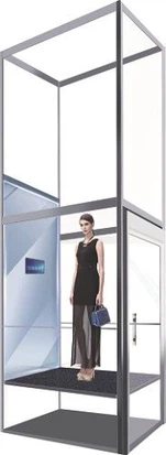 Elevator tal-Pjattaforma tal-Ħġieġ Magħluq